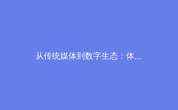 从传统媒体到数字生态：体育内容传播的范式革命与未来机遇